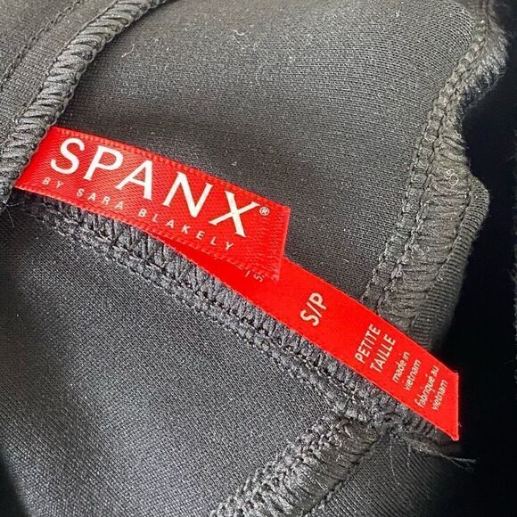 (S Petite) Spanx Black High Rise Cropped Jegging Ankle Leggings Size S Petite - Picture 5 of 7